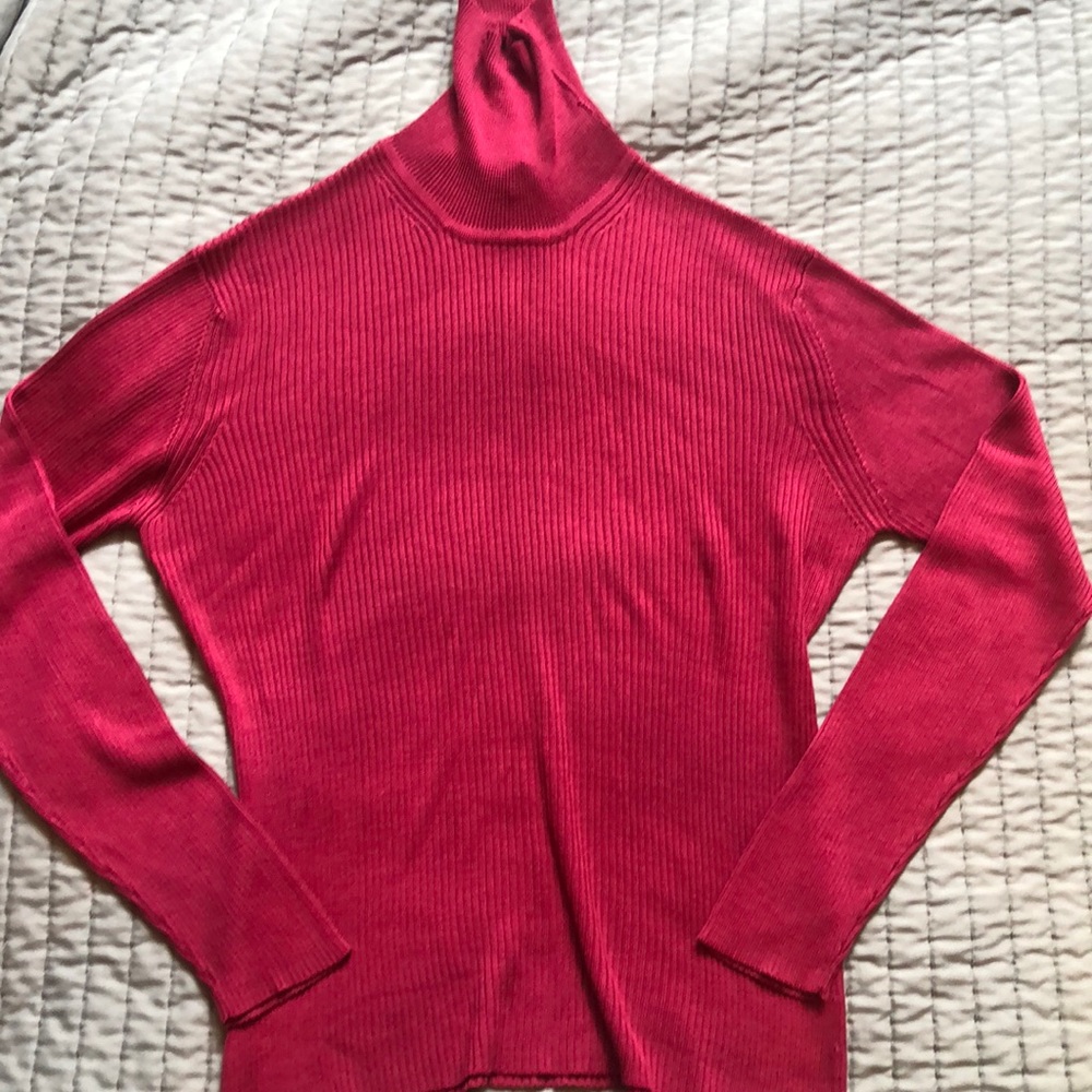 Banana Republic Silk Pink Sweater